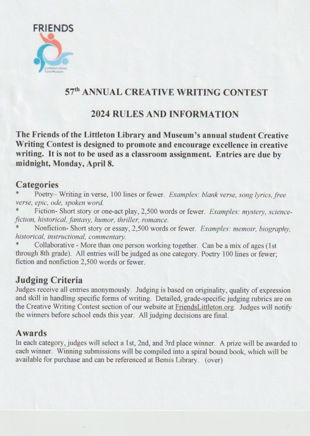 2024 Creative Writing Cnt
